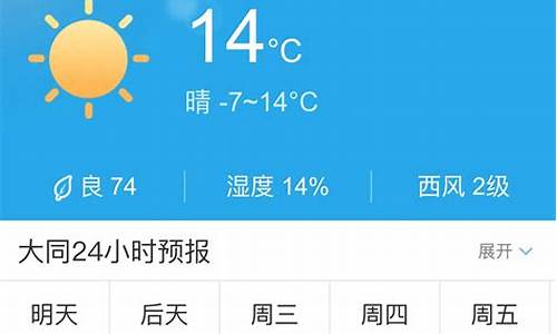 山西大同未来一周天气预报15天_山西大同未来一周的天气