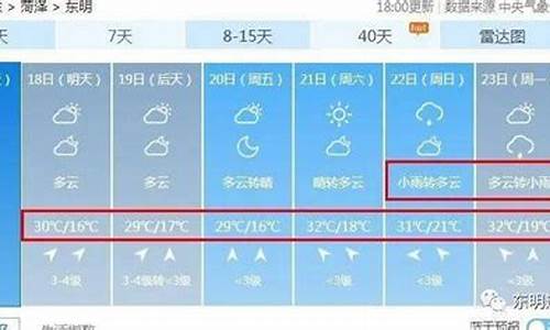 东明天气预报30天查询_东明天气一周预报