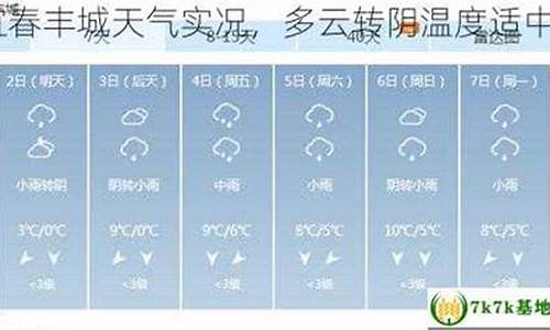 宜春丰城天气预报一周 7天_宜春丰城天气预报