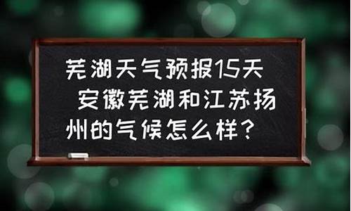 芜湖天气预报15天查询最新消息_芜湖天气预报15天查询最新